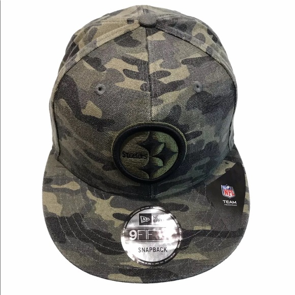 Pittsburgh Steelers Tonal Worn Camouflage Adj Cap - Picture 1 of 7